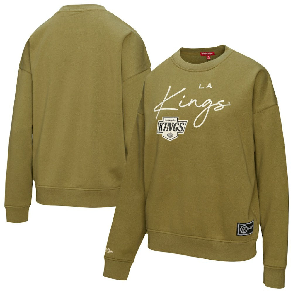 Los Angeles Kings Mitchell & Ness Women's Fleece Sweatshirt - Hunter Green Sweatshirts