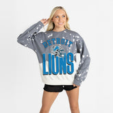 Detroit Lions Gameday Couture Women's Arch Rivals Faded Wash Sweatshirt - Gray discount