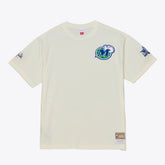 Dallas Mavericks Hardwood Classics Chainstitch Premium T-Shirt sale - Cream for sale