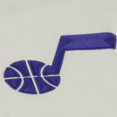 Utah Jazz Hardwood Classics Chainstitch Premium T-Shirt - Cream online