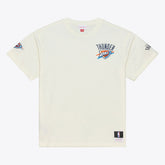 Oklahoma City Thunder Hardwood Classics Chainstitch Premium T-Shirt - Cream discount