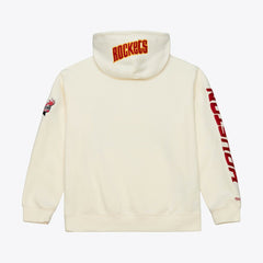 Houston Rockets Hardwood Classics Chainstitch Premium Fleece Hoodie - Cream online