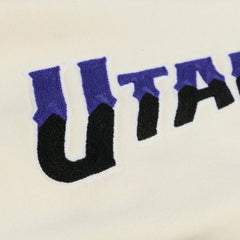 Utah Jazz Hardwood Classics Chainstitch Premium Fleece Hoodie - Cream outlet