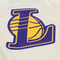 Los Angeles Lakers Hardwood Classics Chainstitch Premium Fleece Hoodie - Cream shop
