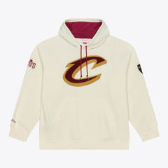 Cleveland Cavaliers Hardwood Classics Chainstitch Premium Fleece Hoodie sale - Cream for sale