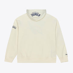 Oklahoma City Thunder Hardwood Classics Chainstitch Premium Fleece Hoodie - Cream on sale