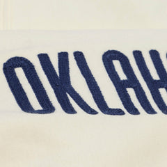 Oklahoma City Thunder Hardwood Classics Chainstitch Premium Fleece Hoodie - Cream on sale