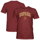 Spain National Team 1863FC Athletic Wordmark Vintage Tri-Blend T-Shirt - Maroon cheap