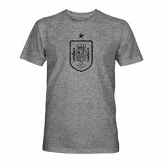 Spain National Team 1863FC Mono Badge Vintage Tri-Blend T-Shirt - Gray for sale