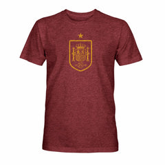 Spain National Team 1863FC Mono Badge Vintage Tri-Blend T-Shirt - Maroon online