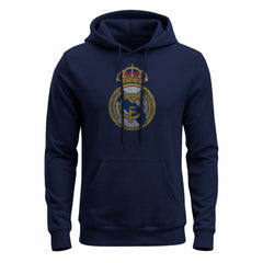 Real Madrid 1863FC Color Badge Fleece Hoodie Discount - Navy