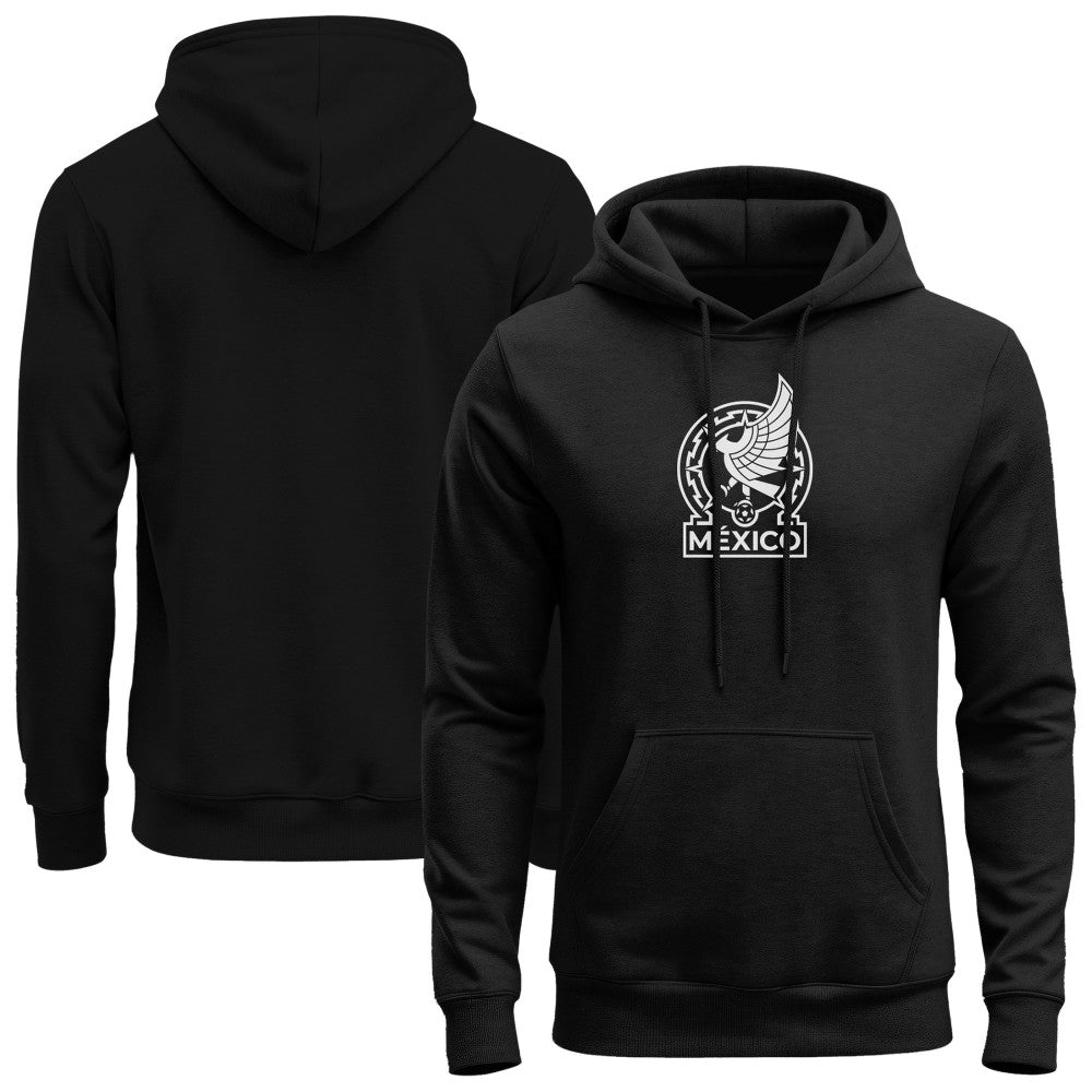 Mexico National Team 1863FC Mono Badge Fleece Hoodie for sale - Black
