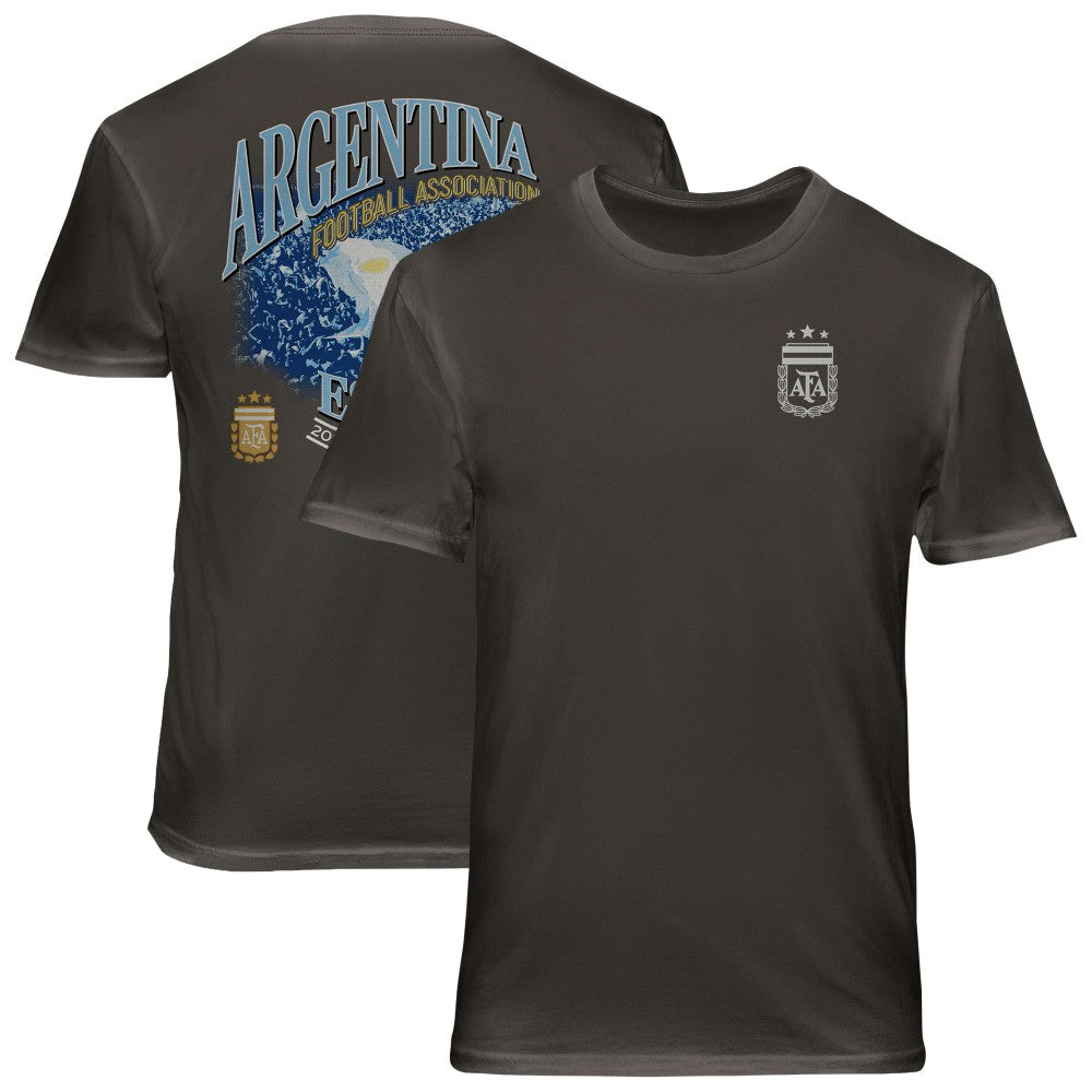 Argentina National Team 1863FC Wordmark Cotton T-Shirt for sale - Gray