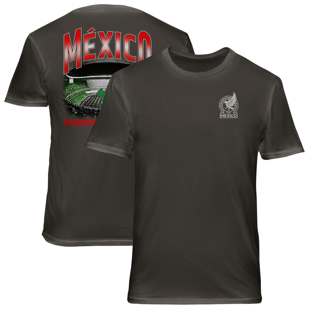 Mexico National Team 1863FC Wordmark Cotton T-Shirt for sale - Gray