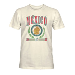 Mexico National Team 1863FC Retro Stripes T-Shirt for sale - Cream