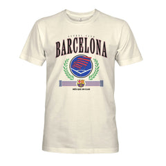 Barcelona 1863FC Retro Stripes T-Shirt - Cream sale