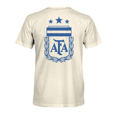 Argentina National Team 1863FC Big Logo Heavyweight T-Shirt - Cream shop