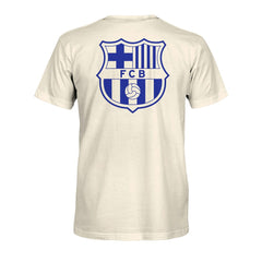 Barcelona 1863FC Big Logo Heavyweight T-Shirt on sale - Cream