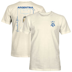 Argentina National Team 1863FC Own the Pitch Heavyweight T-Shirt - Cream cheap