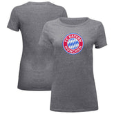 Bayern Munich 1863FC Women's Color Badge Vintage Tri-Blend T-Shirt on sale - Gray