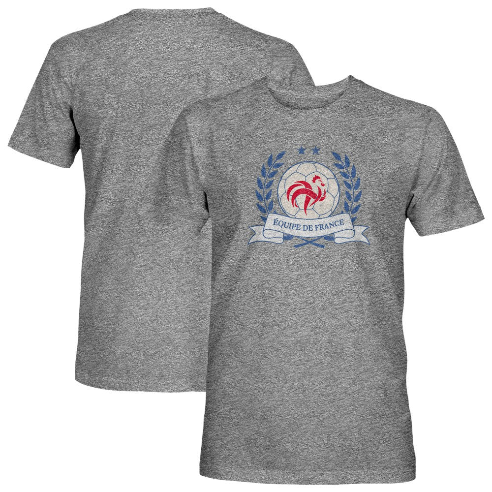 France National Team 1863FC Vintage Tri-Blend T-Shirt - Gray sale