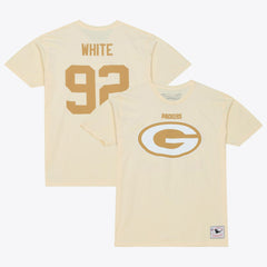 Reggie White Green Bay Packers Sandman Name & Number T-Shirt - Cream cheap