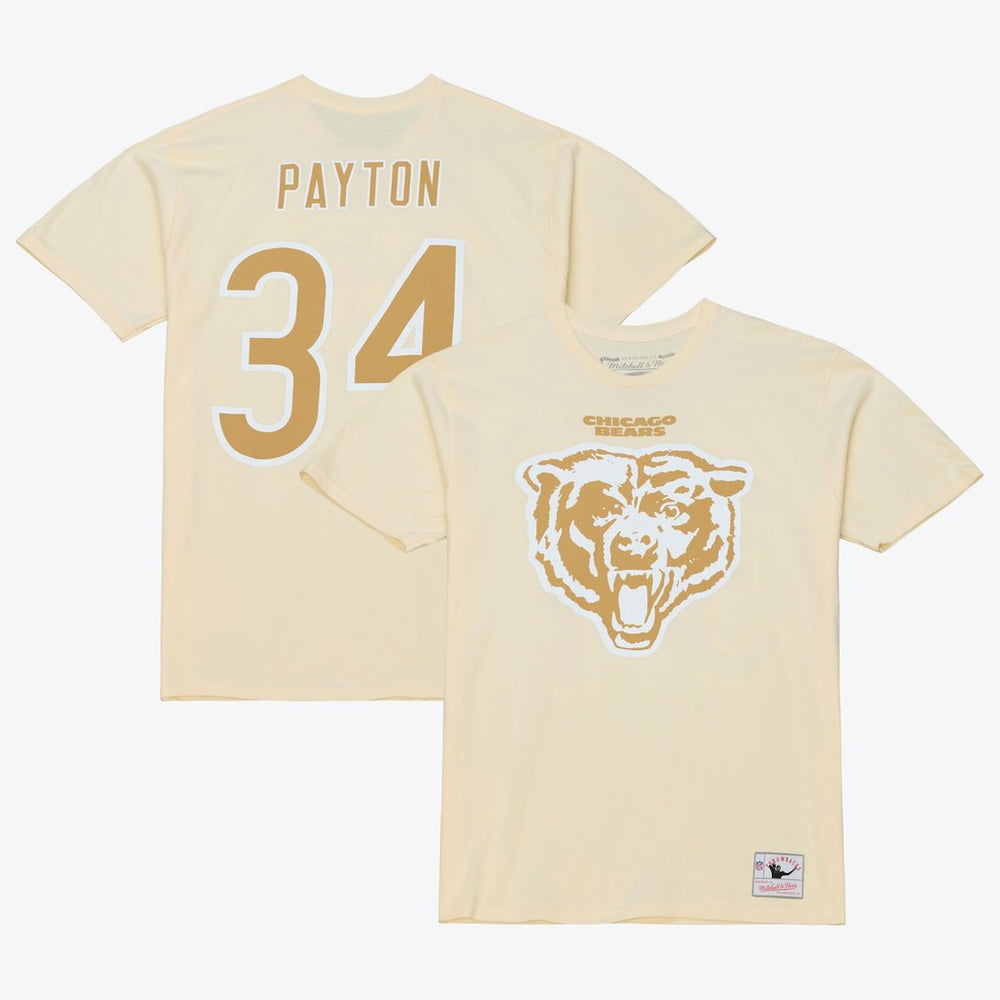 Walter Payton Chicago Bears Sandman Name & Number T-Shirt - Cream discount