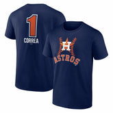 Carlos Correa Houston Astros Fastball Player Name & Number T-Shirt Navy