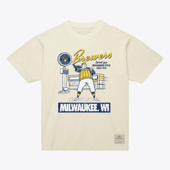 Milwaukee Brewers Deli T-Shirt Cream