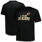 Cleveland Cavaliers Big & Tall Pop Full-Button Jersey sale - Black cheap