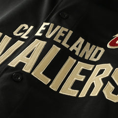 Cleveland Cavaliers Big & Tall Pop Full-Button Jersey sale - Black cheap
