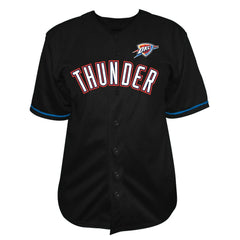 Oklahoma City Thunder Big & Tall Pop Full-Button Jersey - Black for sale