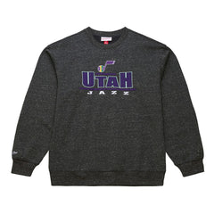 Utah Jazz Throw It Back Fleece Sweatshirt - Black cheap