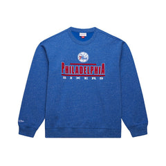 Philadelphia 76ers Throw It Back Fleece Sweatshirt - Royal online