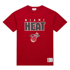 Miami Heat Hardwood Classics Throw It Back Premium T-Shirt - Red shop