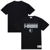 Minnesota Timberwolves Hardwood Classics Throw It Back Premium T-Shirt - Black shop