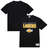 Los Angeles Lakers Hardwood Classics Throw It Back Premium T-Shirt - Black sale