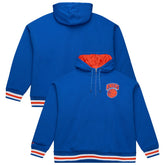 New York Knicks Throw It Back Quilted Fleece Quarter-Zip Hoodie - Blue cheap