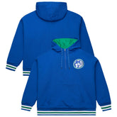 Minnesota Timberwolves Throw It Back Quilted Fleece Quarter-Zip Hoodie - Royal on sale