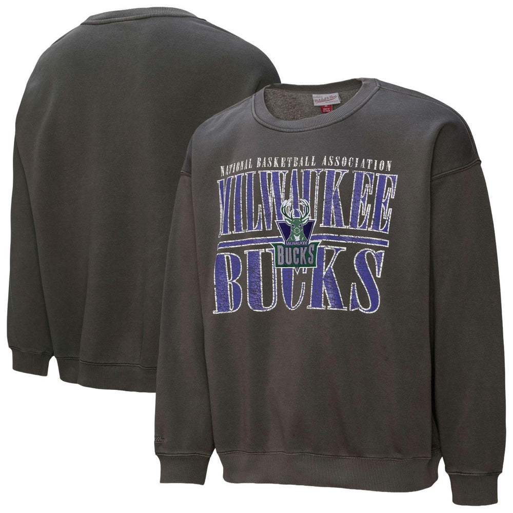 Milwaukee Bucks NBA Downtown Collection Fleece Sweatshirt - Black for sale