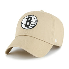 Brooklyn Nets '47 Logo Clean Up Adjustable Hat - Khaki for sale