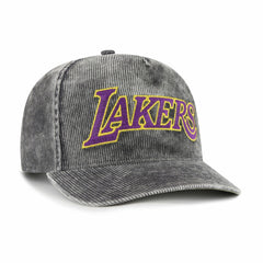 Los Angeles Lakers '47 Reclaim Snow Wash Corduroy Adjustable Hitch Hat - Charcoal cheap