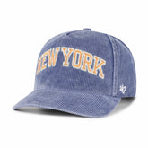New York Knicks '47 Reclaim Snow Wash Corduroy Adjustable Hitch Hat - Blue cheap