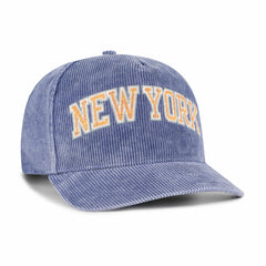 New York Knicks '47 Reclaim Snow Wash Corduroy Adjustable Hitch Hat - Blue cheap