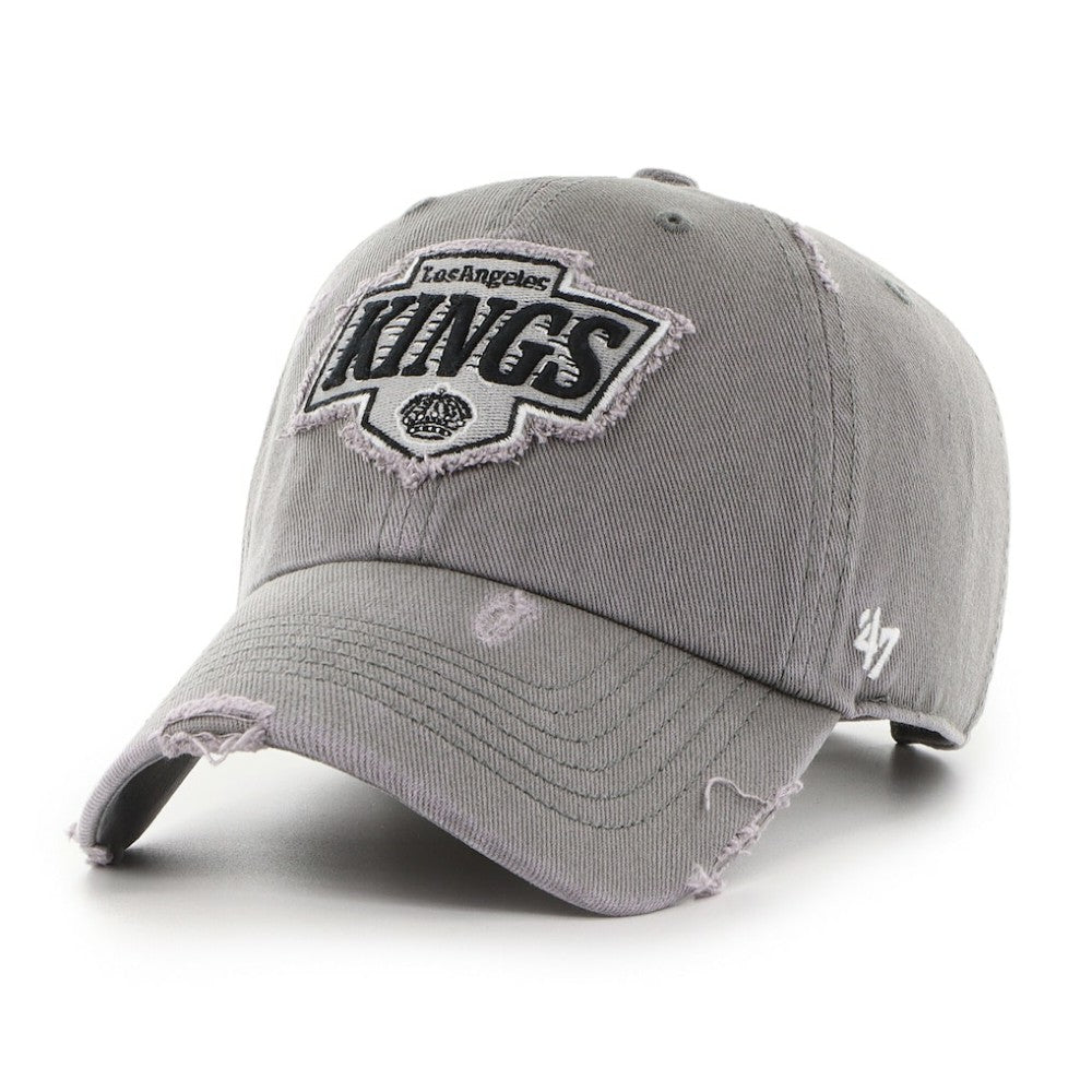 Los Angeles Kings '47 Weathered Clean Up Adjustable Hat - Charcoal Hats