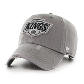 Los Angeles Kings '47 Weathered Clean Up Adjustable Hat - Charcoal Hats