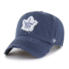 Toronto Maple Leafs '47 Weathered Clean Up Adjustable Hat - Navy Hats