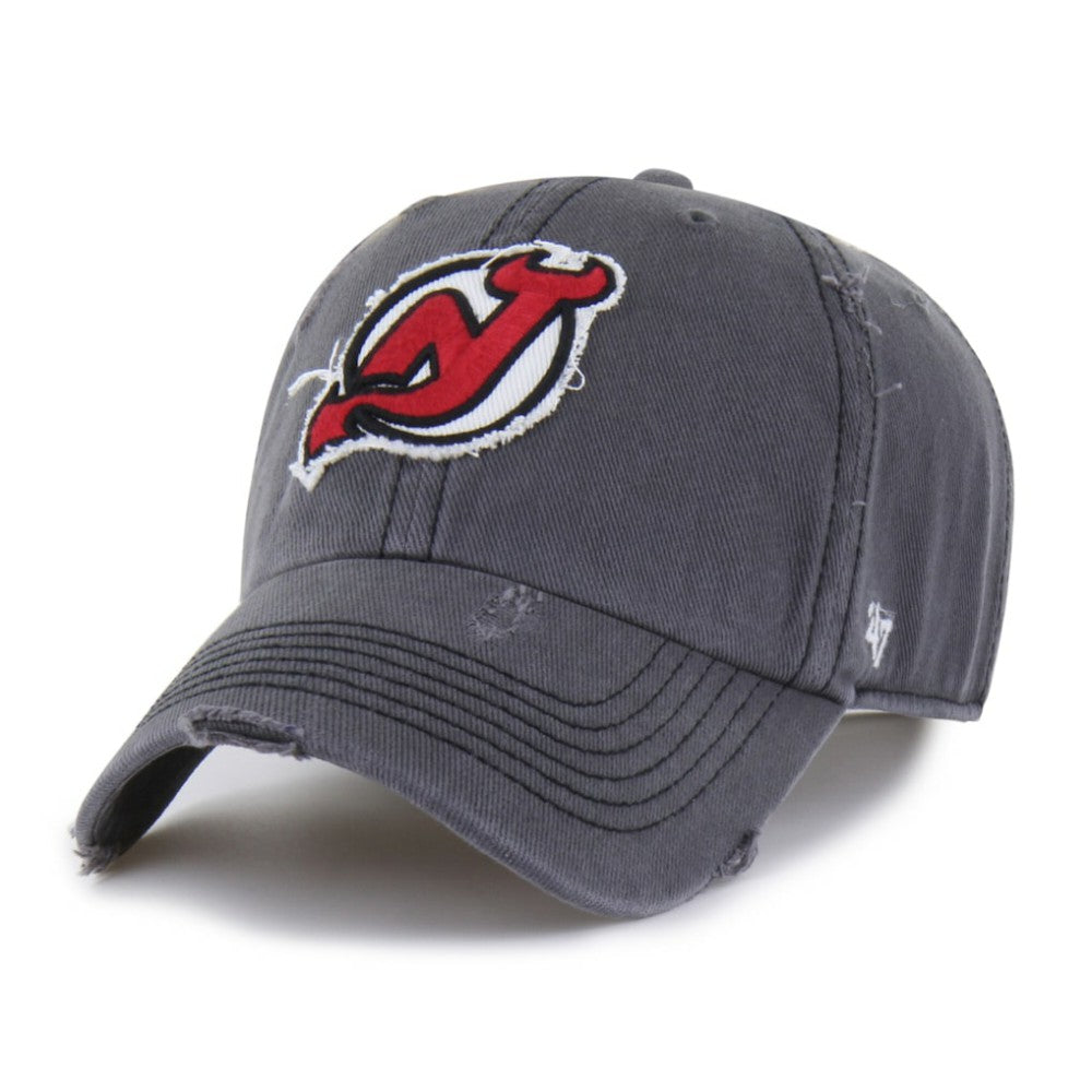 New Jersey Devils '47 Weathered Clean Up Adjustable Hat - Charcoal Jerseys