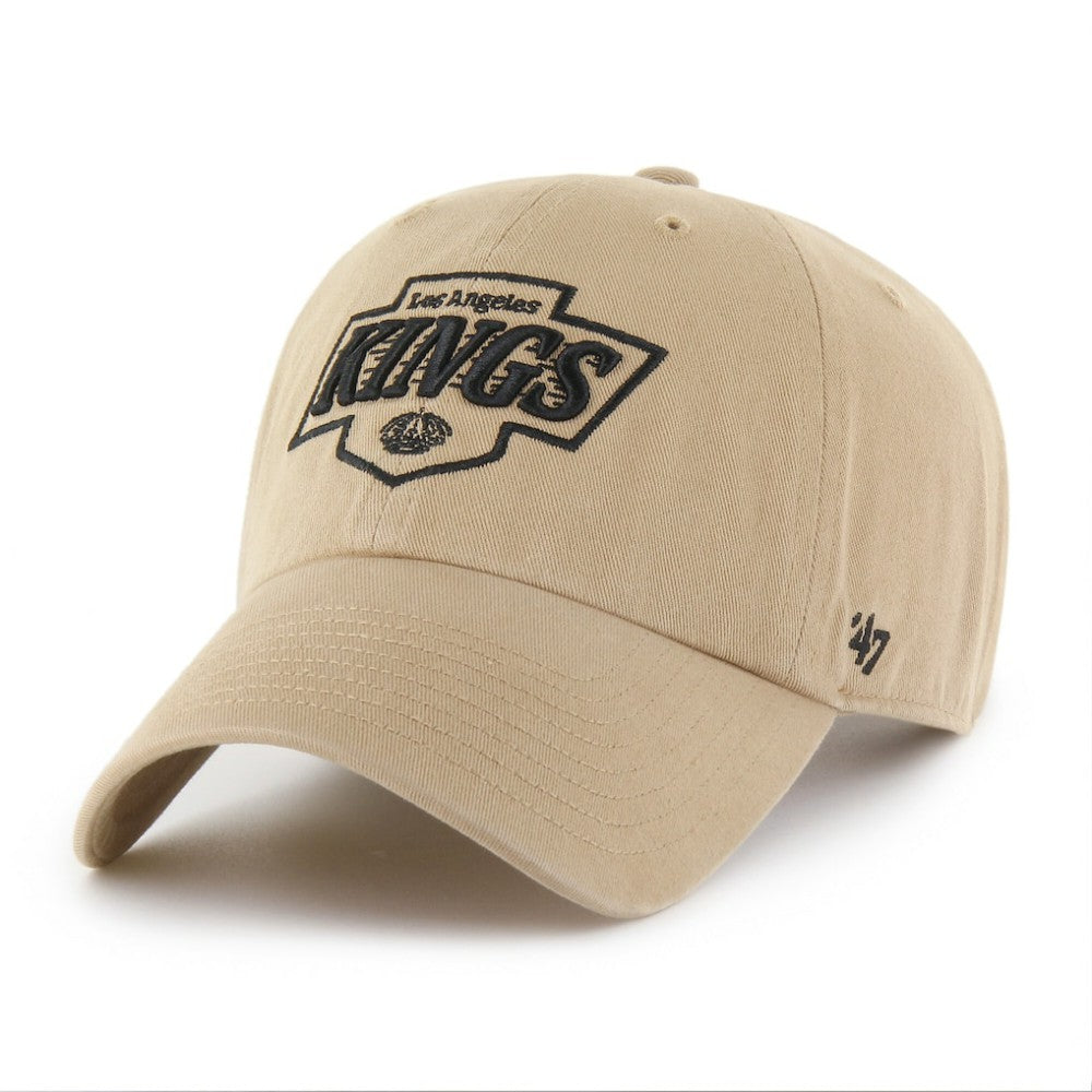 Los Angeles Kings '47 Logo Clean Up Adjustable Hat - Khaki Hats