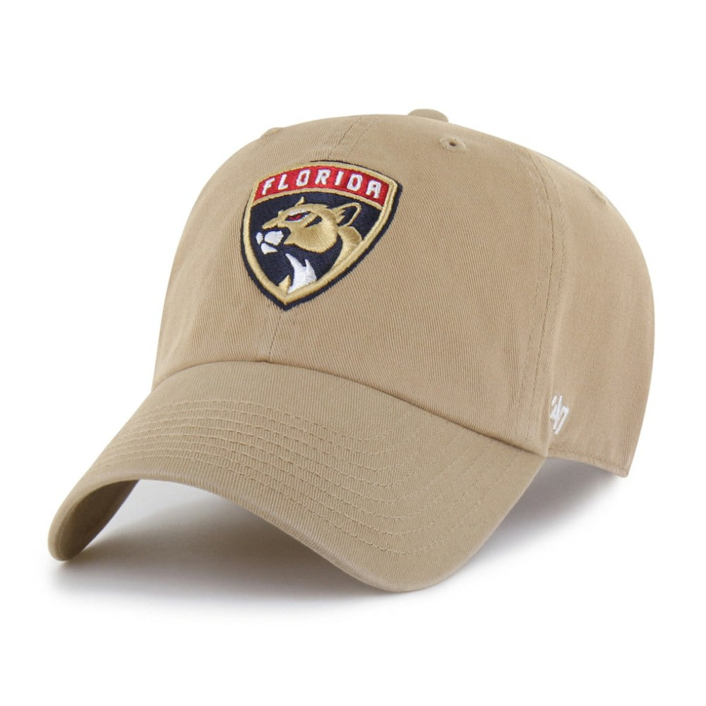 Florida Panthers '47 Logo Clean Up Adjustable Hat - Khaki Hats